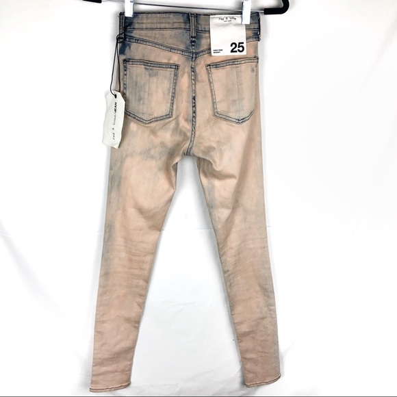 NWT Rag & Bone Bleach Blush High Rise Skinny - Picture 3 of 5